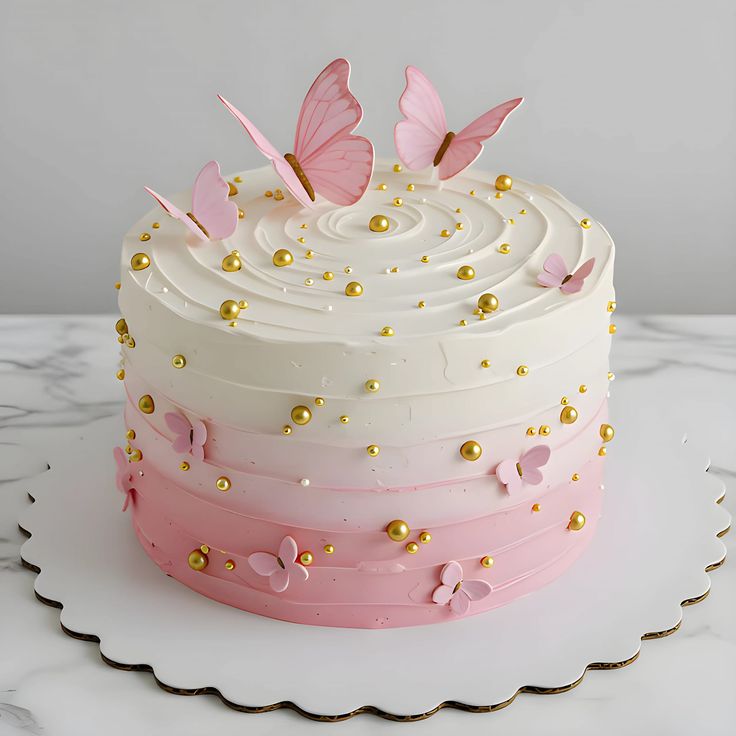Butterfly Theme Cake