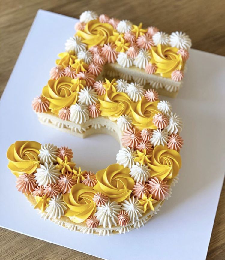 Numbers and Letters Cake