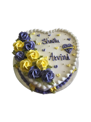 Anniversary Heart Cake