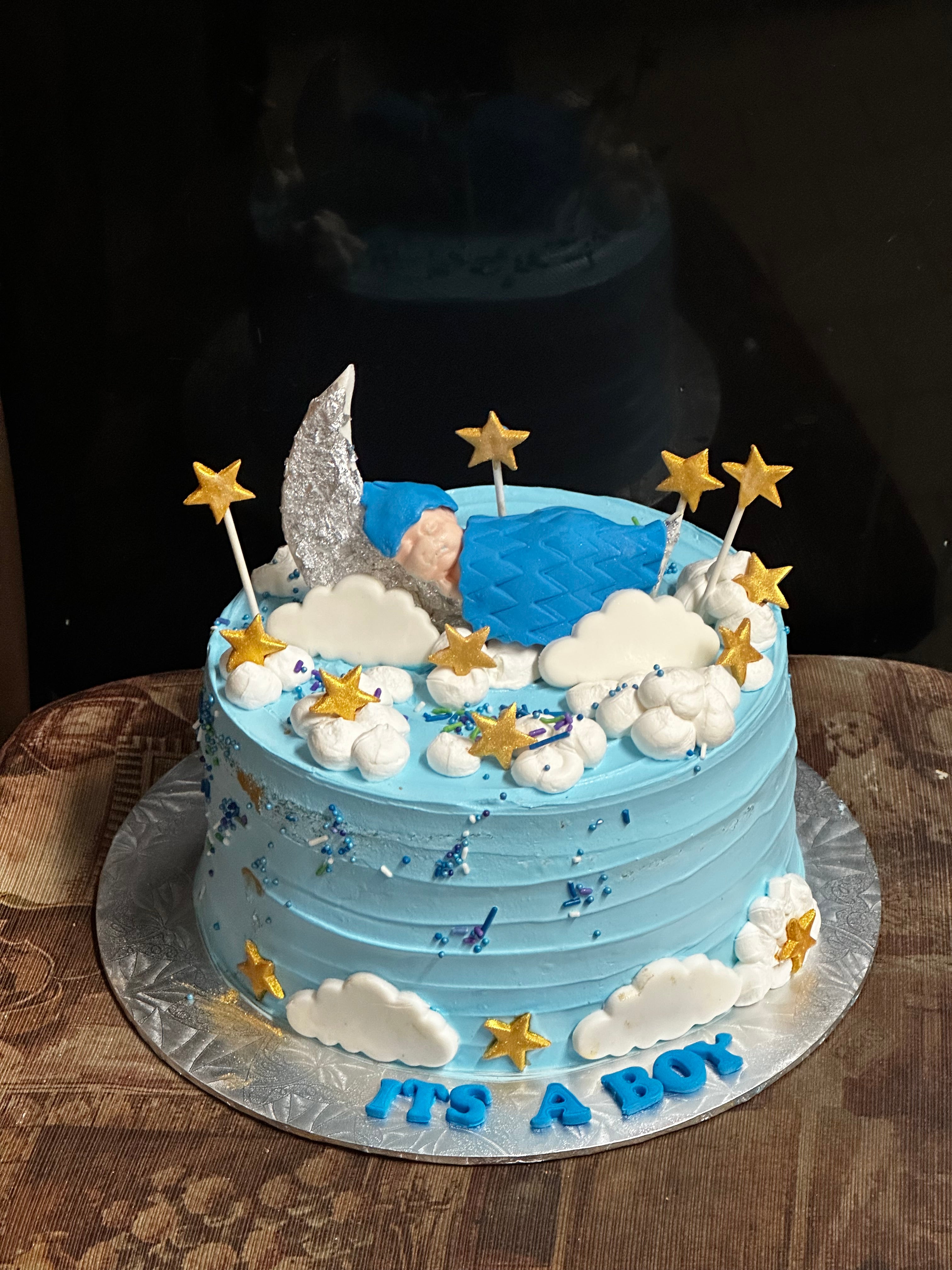 It's a Boy - Dreamy Sky Baby Shower Cake (BSC012)
