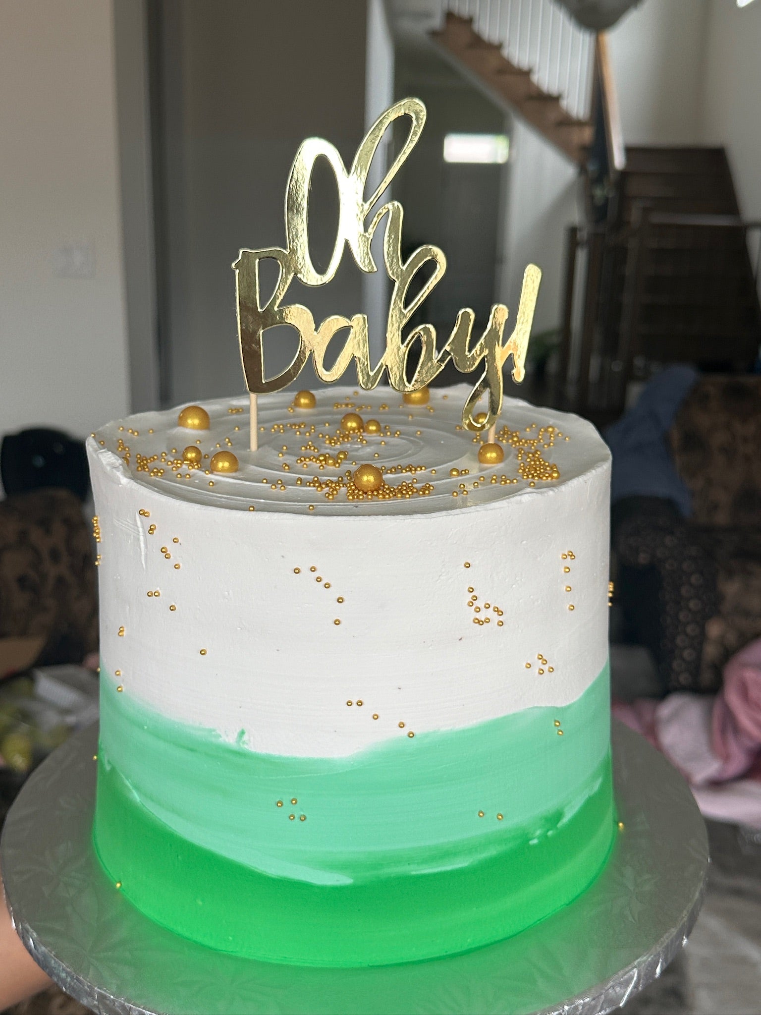 Oh, Baby Green Ombre Cake (BSC017)