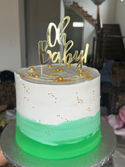 Oh, Baby Green Ombre Cake (BSC017)