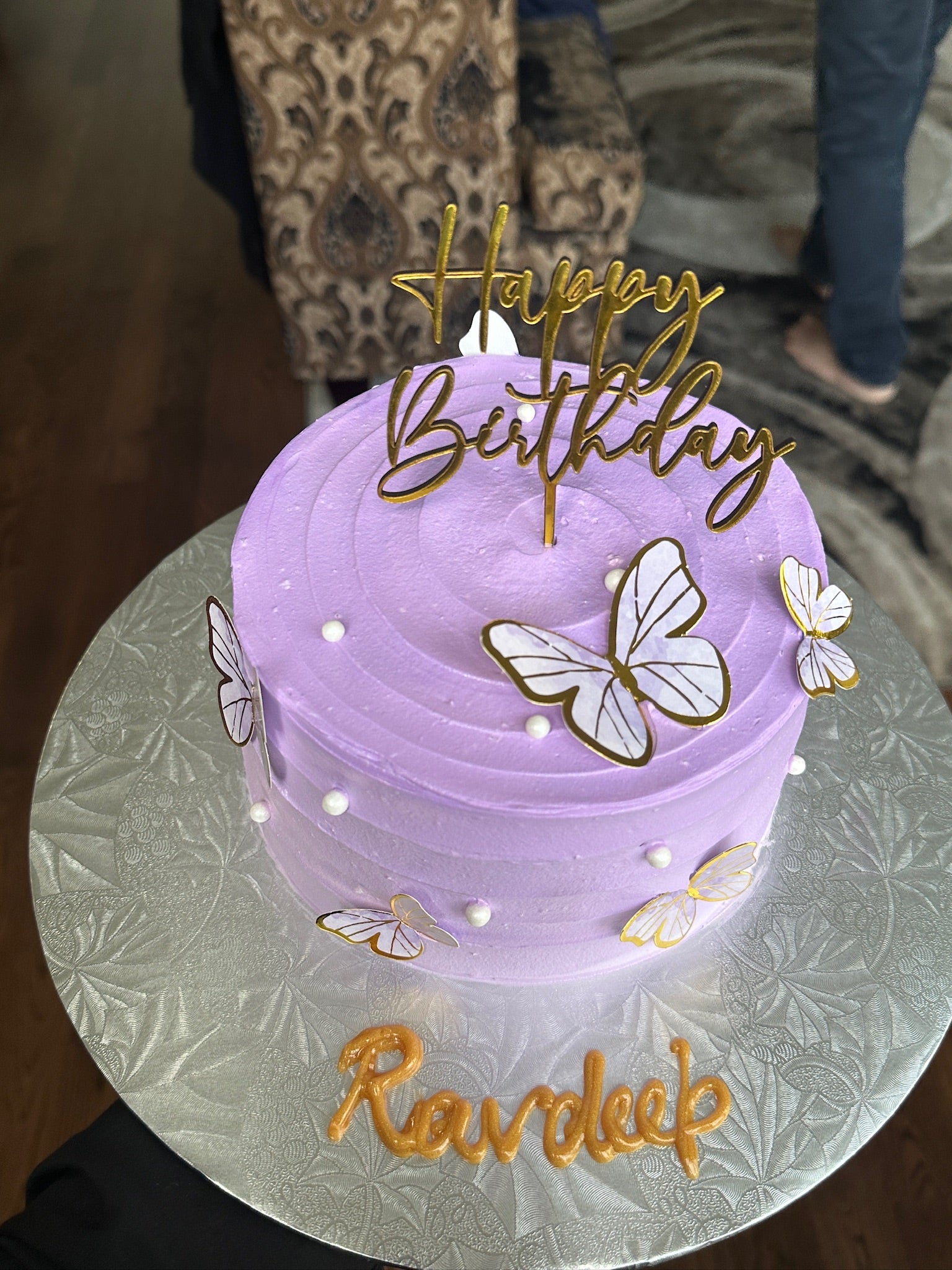 Elegant Butterfly Birthday Cake (BUF010)