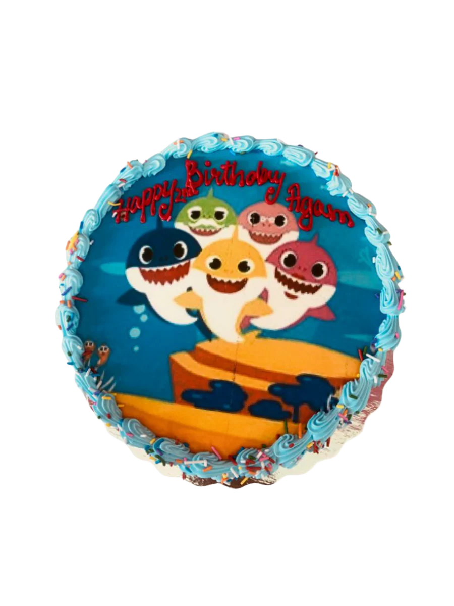 Baby Shark Photo Cake