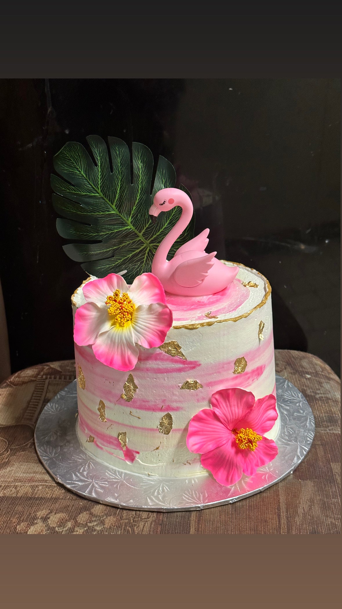 Tropical Flamingo Cake (FL007)