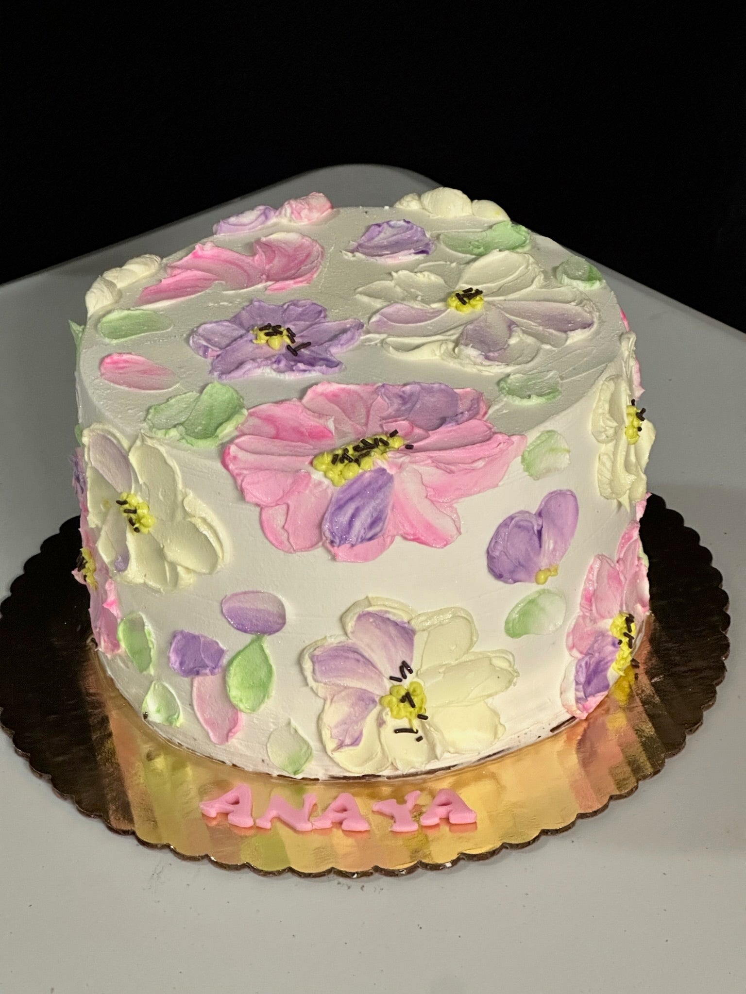 Pastel Garden Bloom Cake (FL013)