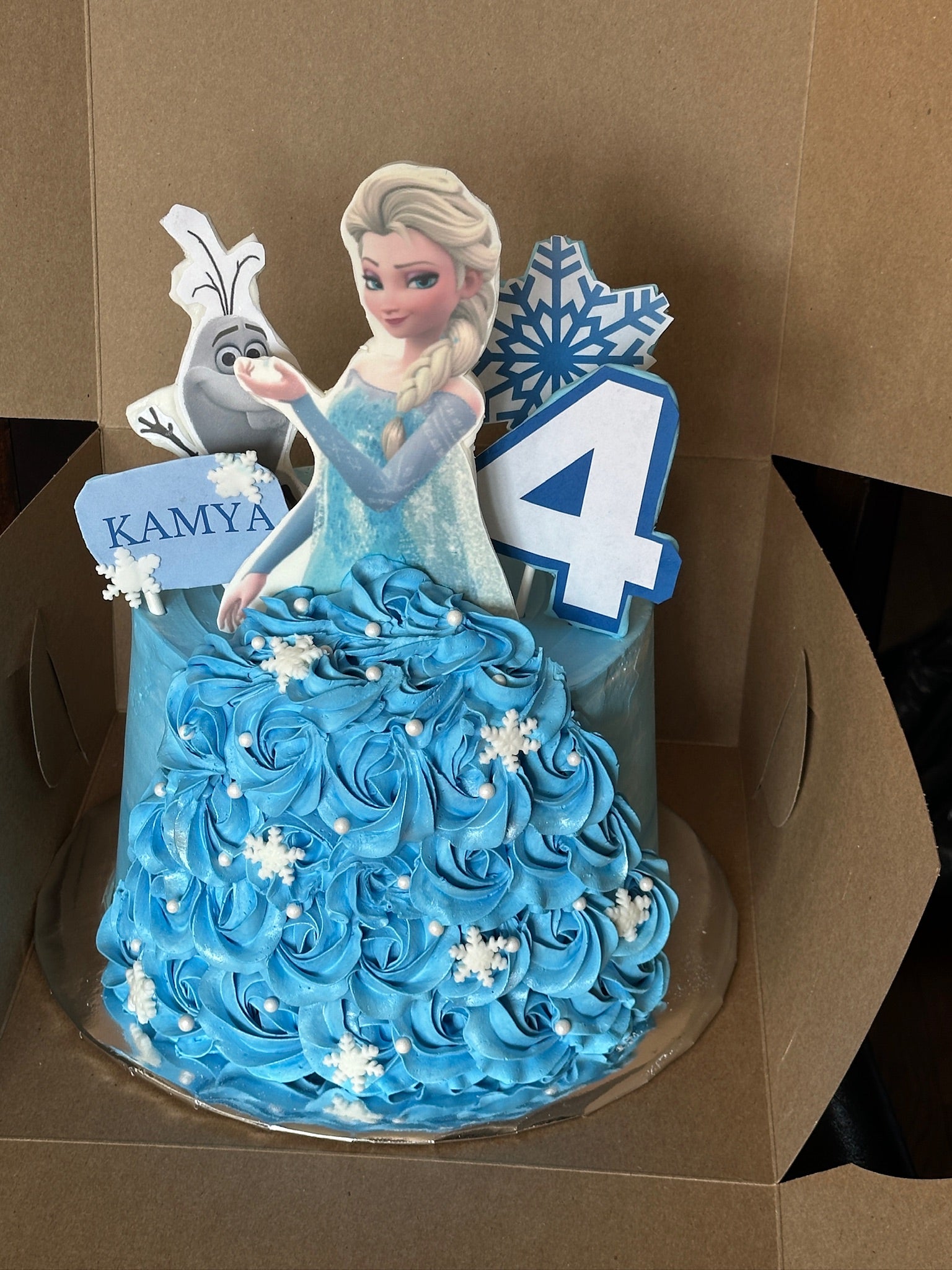 Frozen Princess Elsa Rosette Cake (FRZ002)