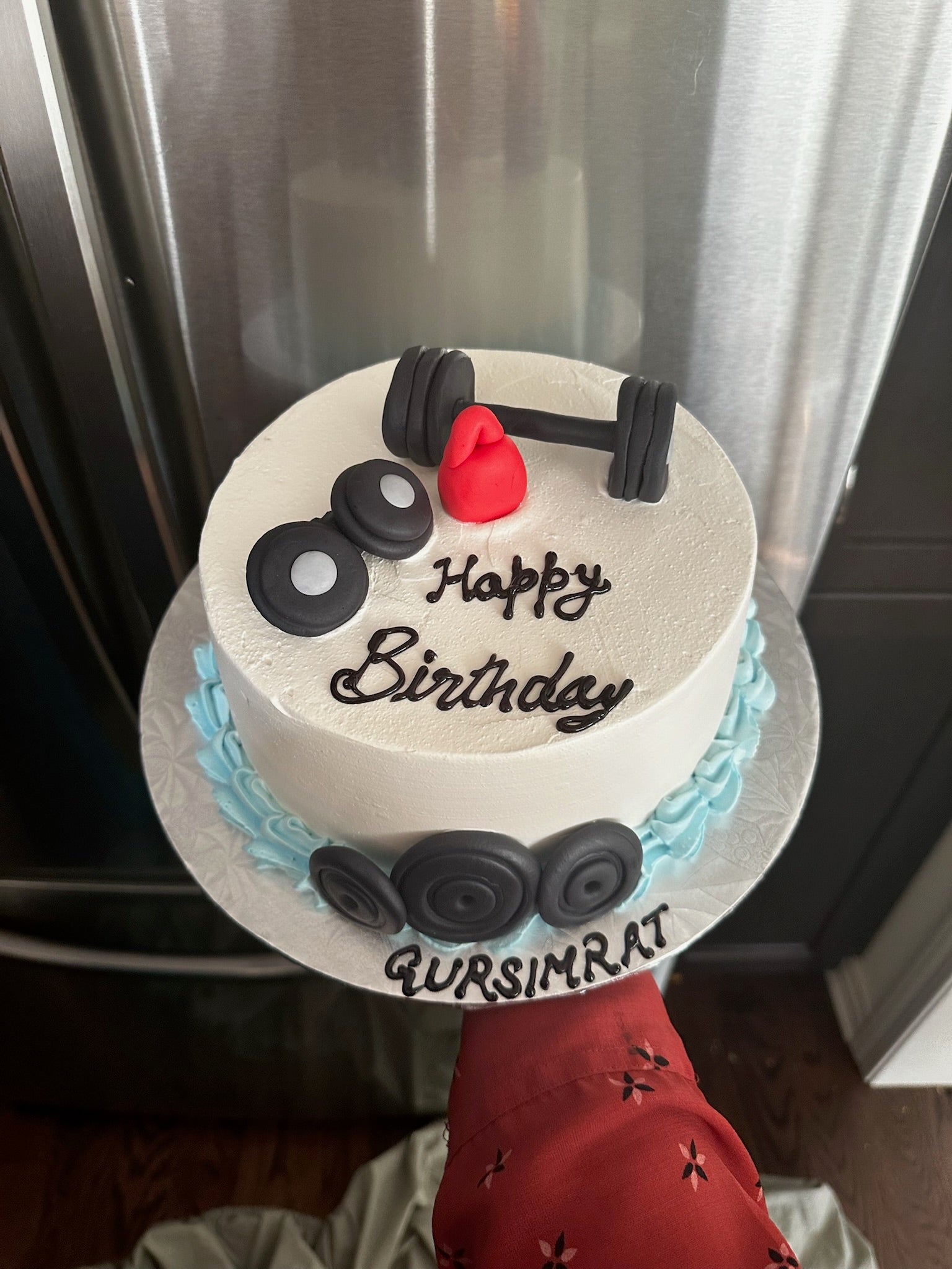 Fitness-Themed Gym Birthday Cake - For the Strongest One! (GM001)