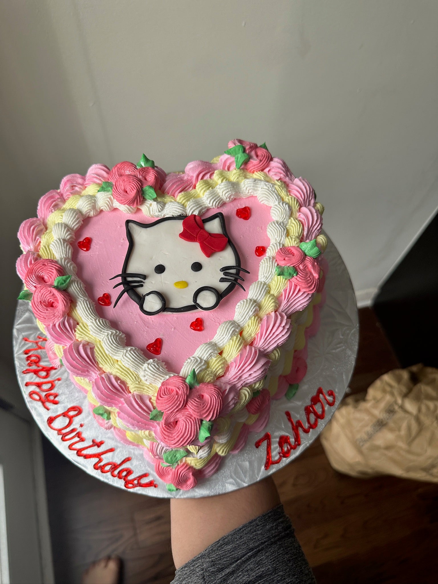 Hello Kitty Heart Cake (HS003)