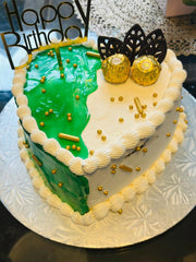 Red Velvet Heart Anniversary Cake (HS004)