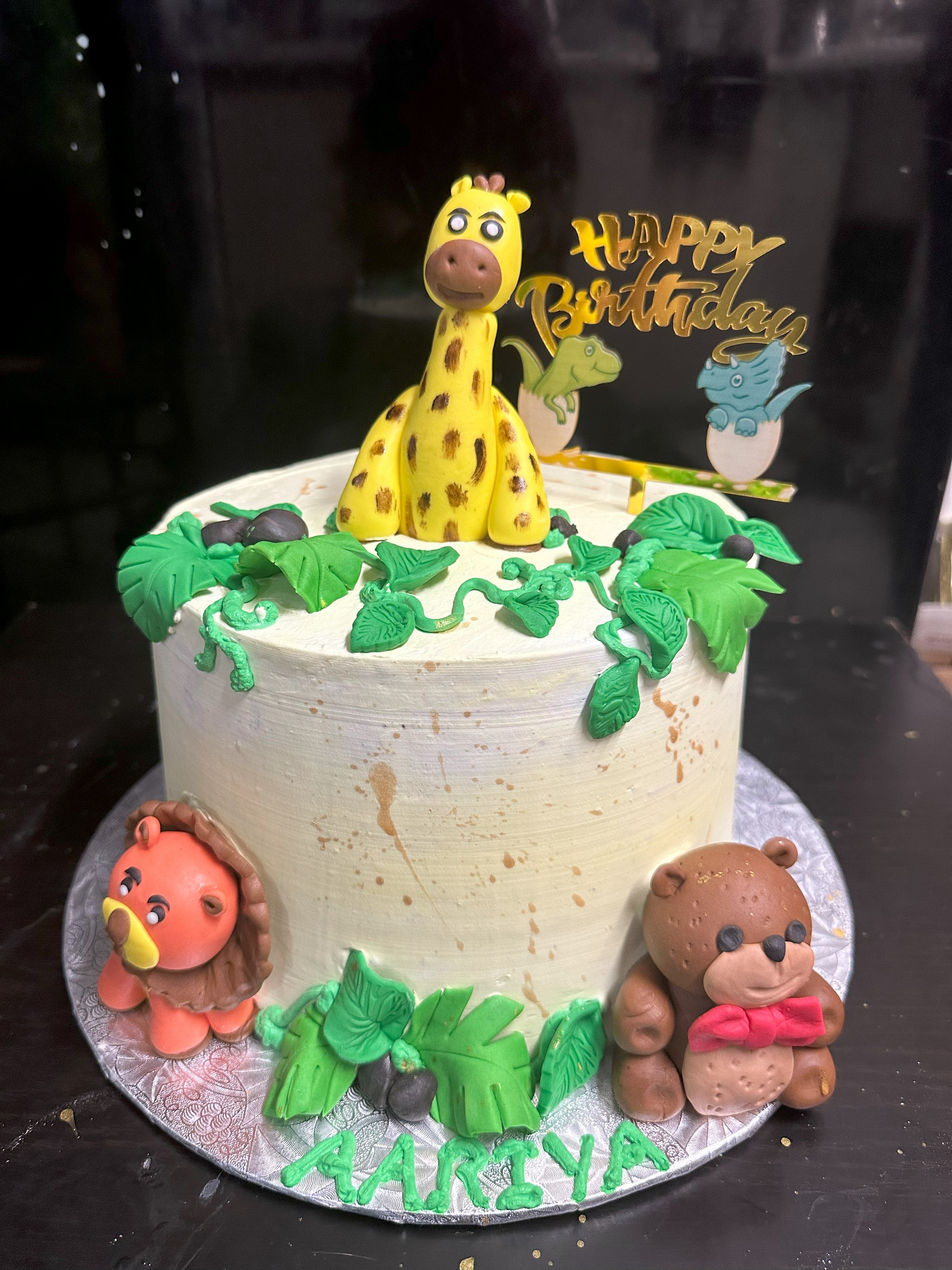 Jungle Safari Animal Cake - Aarya Edition (JS002)