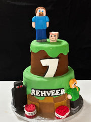 Minecraft Adventure Birthday Cake (MCT001)