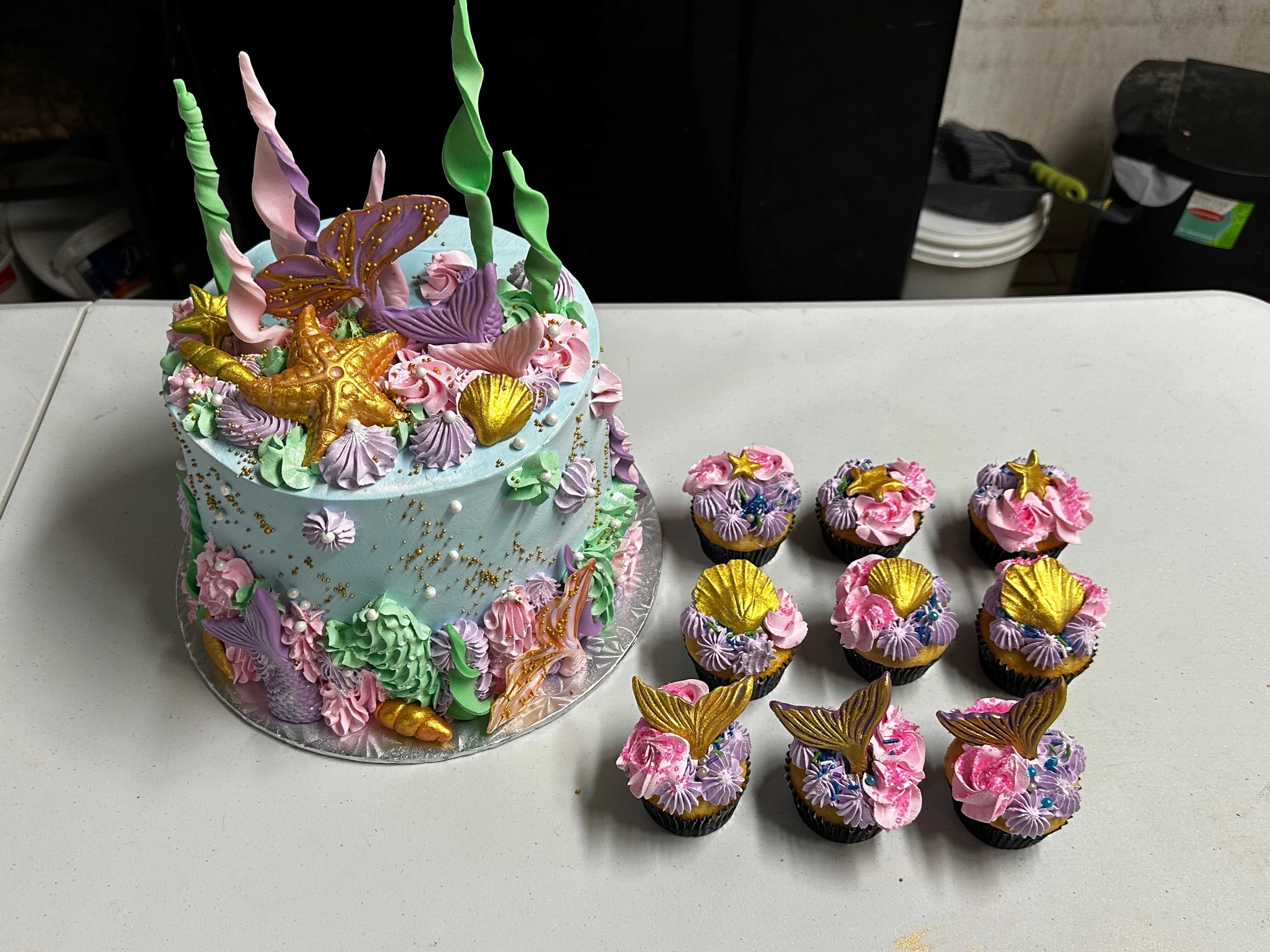 Magical Mermaid Under-the-Sea Cake (MER001)