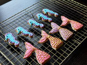 Mermaid Tail & Seahorse Cookies (MER005)