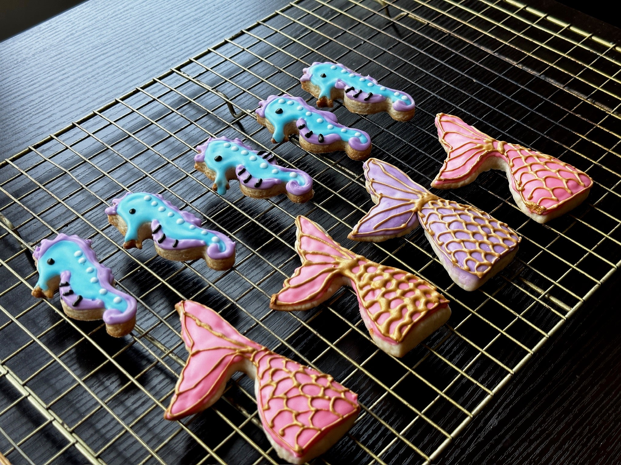 Mermaid Tail & Seahorse Cookies (MER005)