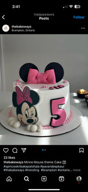 Minnie Mouse Themed Birthday Cake (MM004)