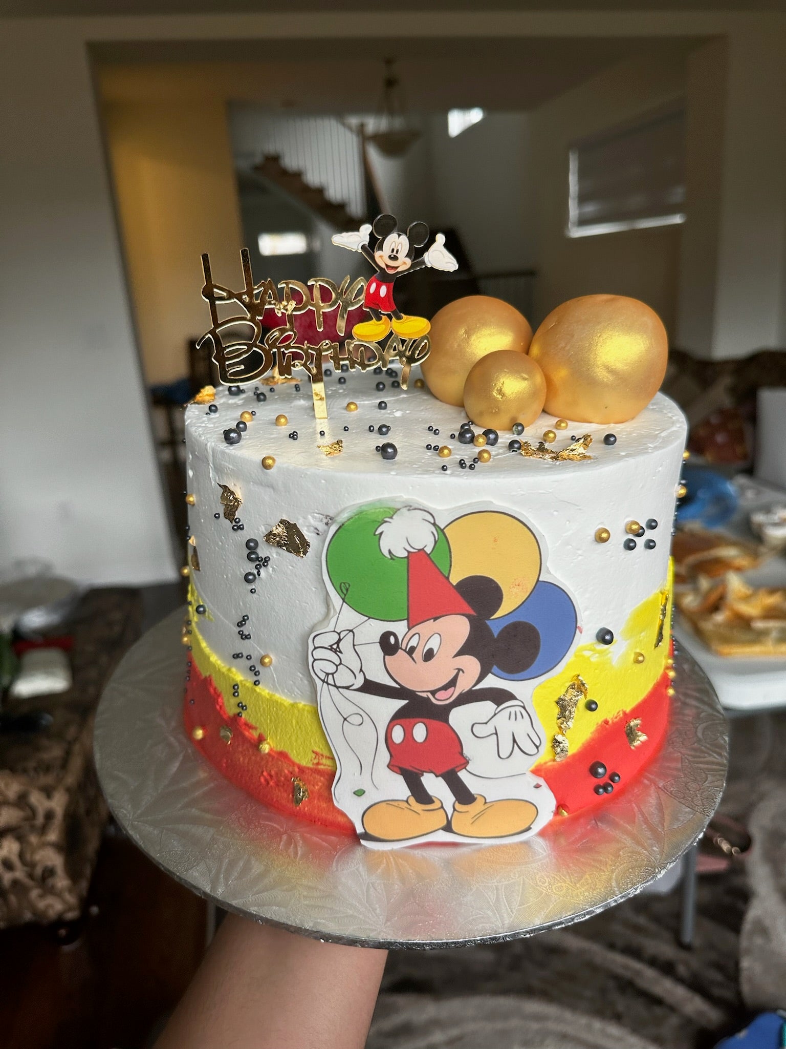 Playful Mickey Mouse Birthday Cake (MM006)