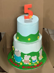Peppa Pig Family Birthday Cake (PPT003)