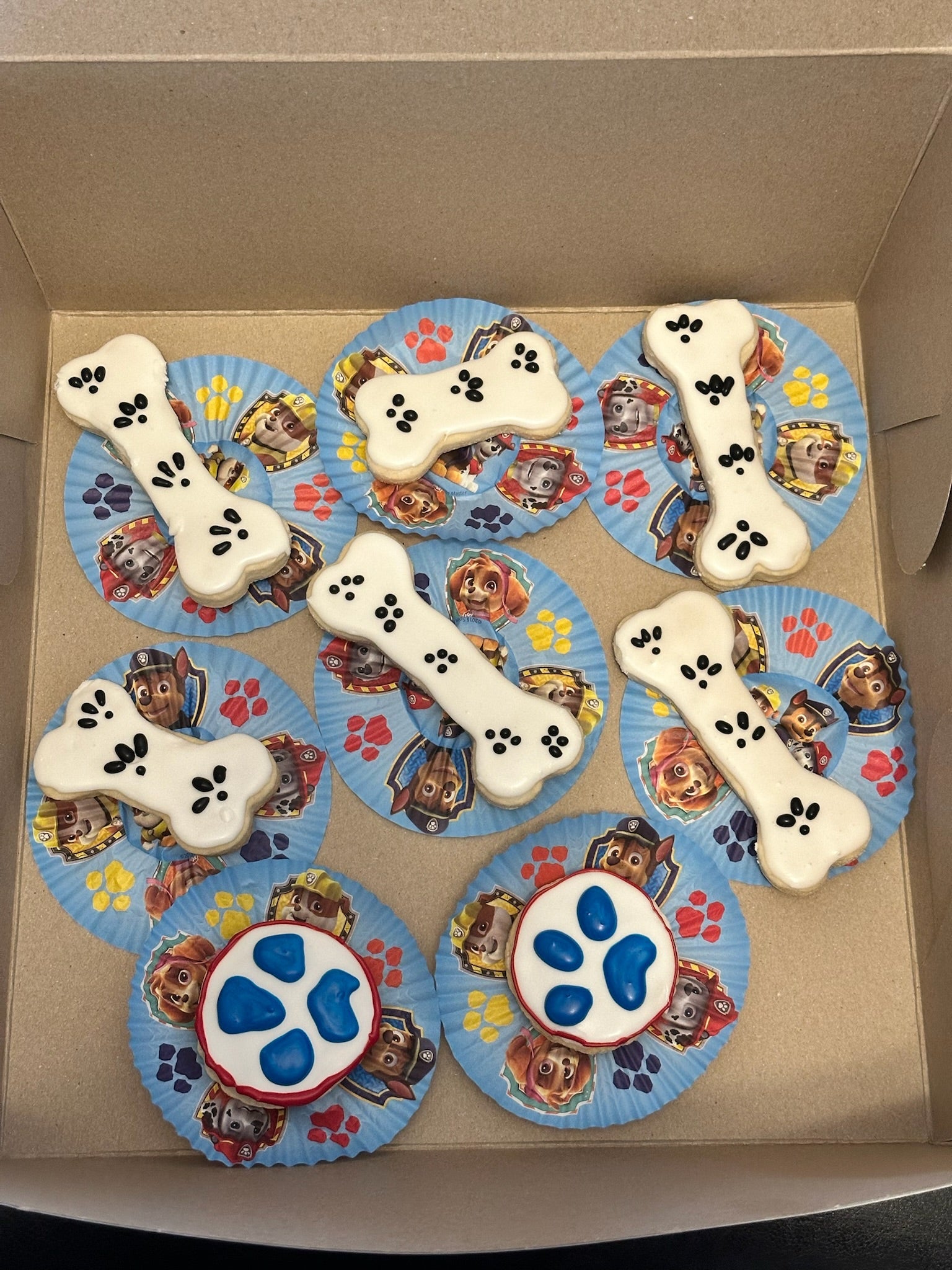 Paw Patrol Cookies - Bones & Paw Prints (PW002)