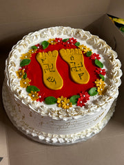 Divine Lakshmi Paduka Cake (REL003)