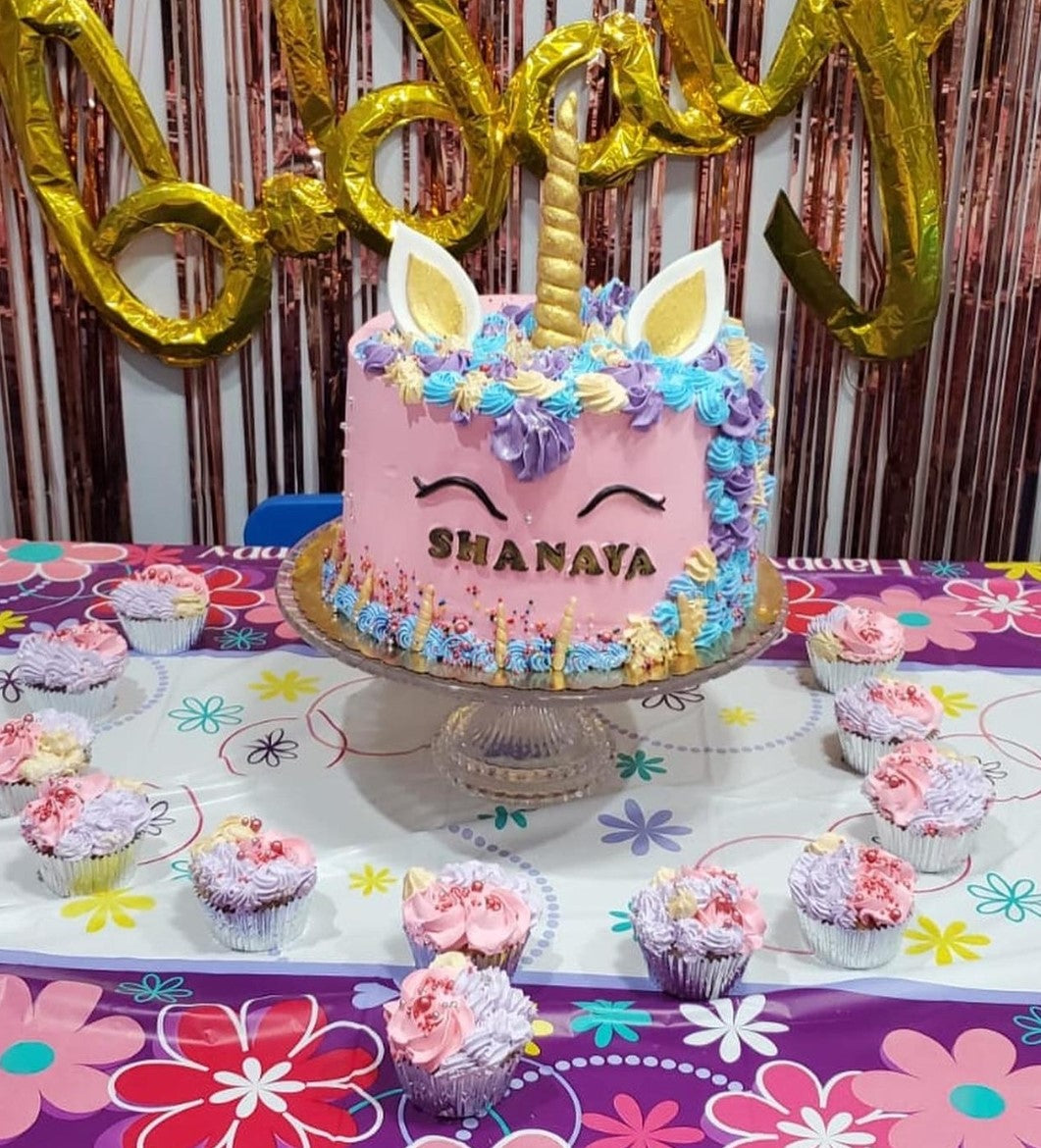 Unicorn Theme Birthday Cake for Shanaya (UNC002)