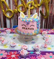 Unicorn Theme Birthday Cake for Shanaya (UNC002)