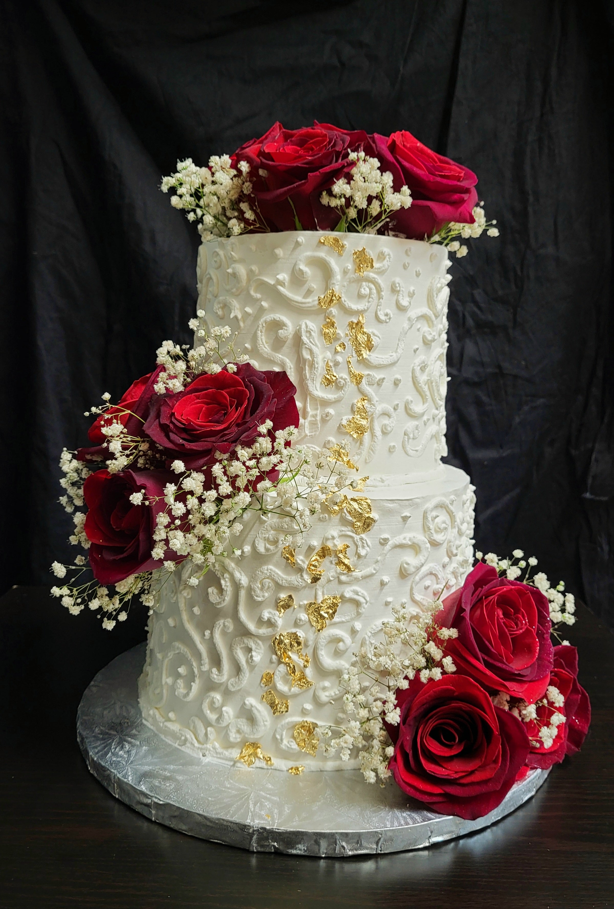 Eternal Romance - Two-Tier Wedding Cake (WED001)