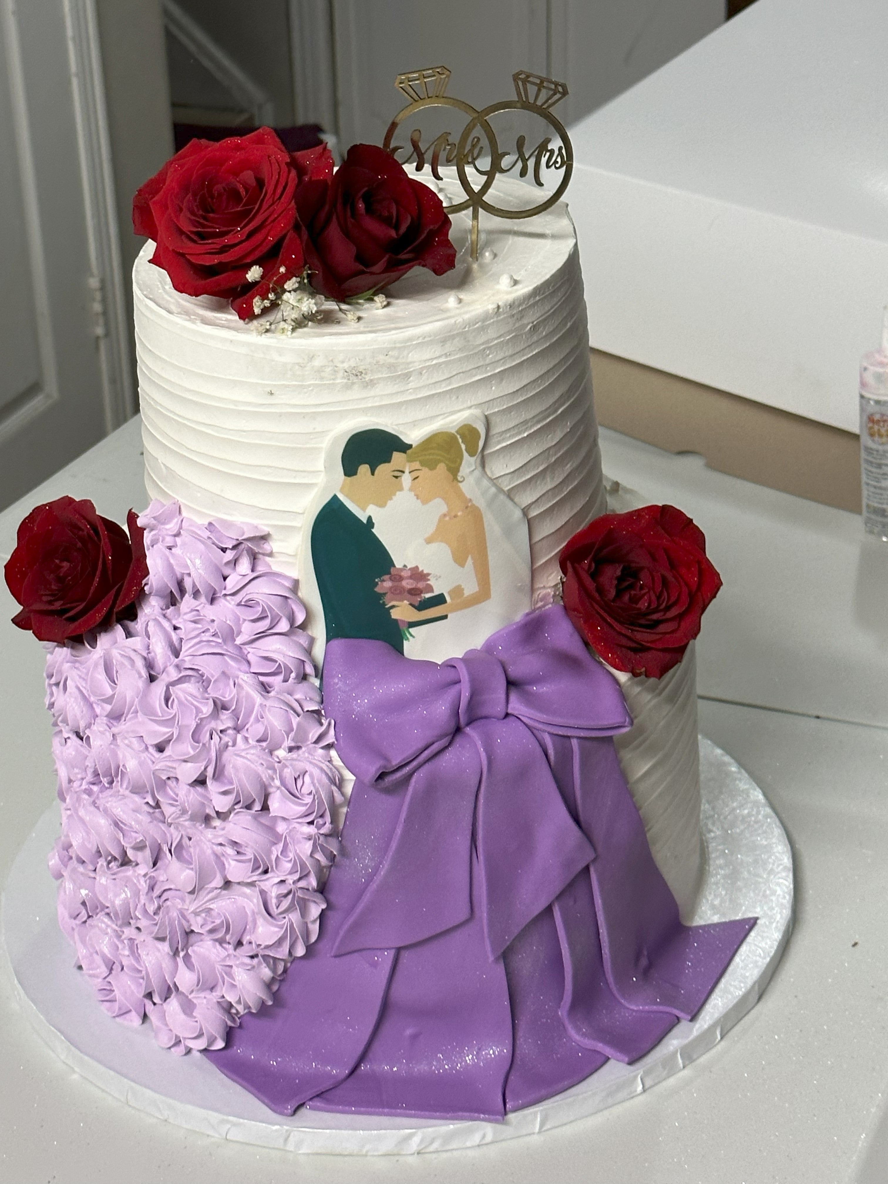 Forever in Love - Wedding Celebration Cake (WED004)