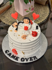 Funny "Came Over" Wedding Cake (WED016)